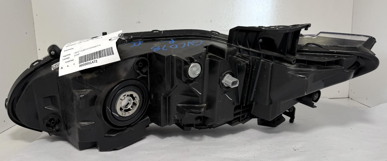 2018-2022 HONDA ACCORD HEADLIGHT RIGHT SIDE HALOGEN OEM