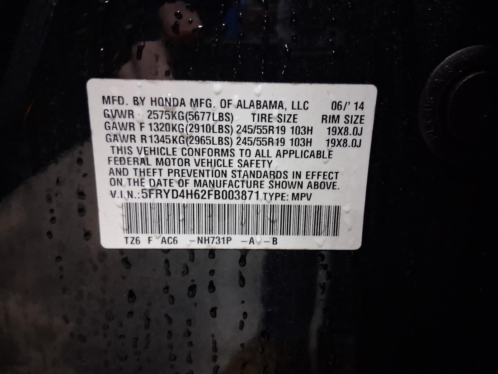 Used A/C Compressor fits: 2015 Acura Mdx  Grade B