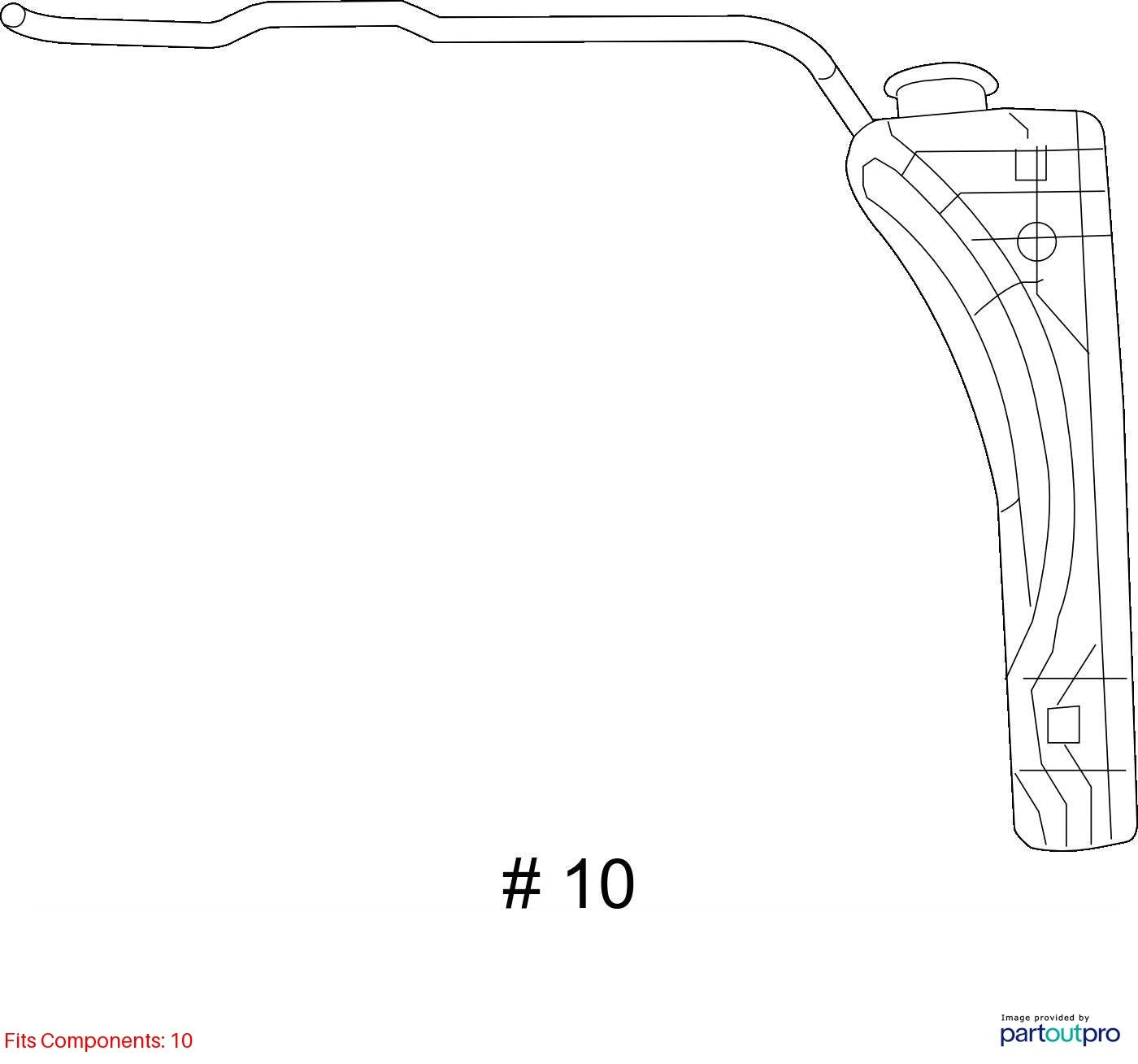 Used Engine Coolant Reservoir fits: 2016 Jeep Wrangler  Grade A