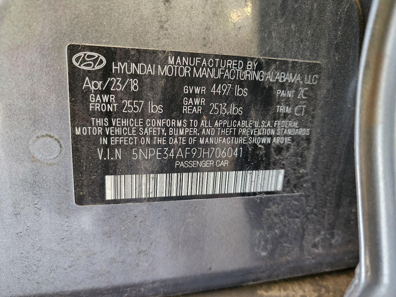 Used Starter Motor fits: 2018 Hyundai Sonata SWB Sport ID 361002G210 Grade A