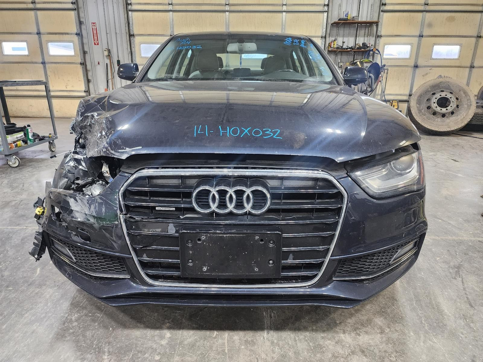 Used Steering Column fits: 2014 Audi A4 Floor Shift w/o dynamic steering multifu