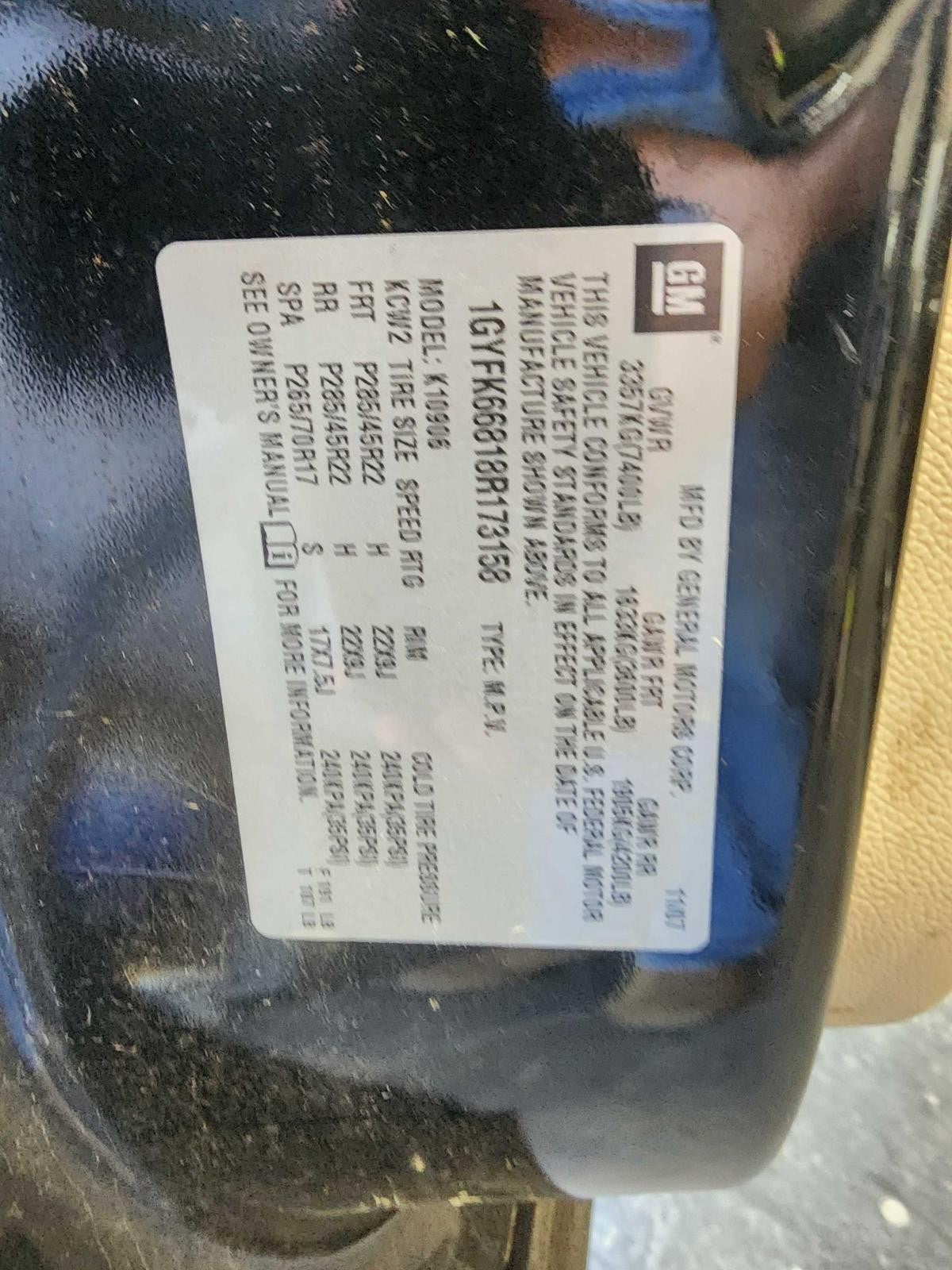 Used Rear Right Door Window Regulator Rear fits: 2008 Cadillac Escalade esv Crew