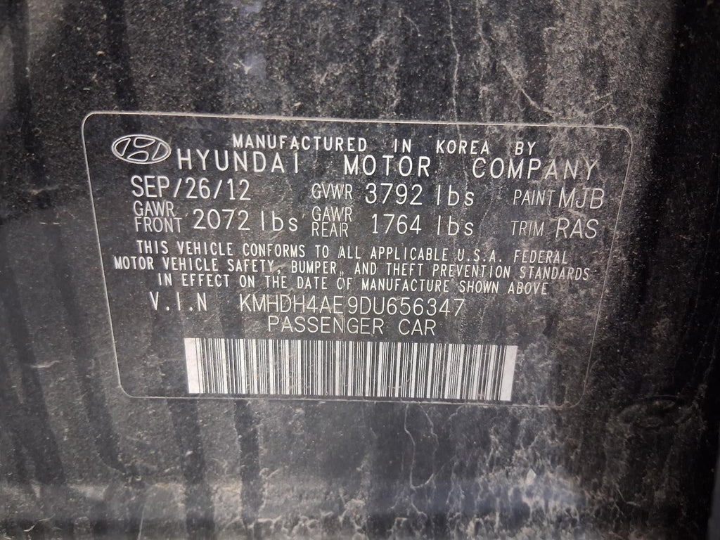 Used Speedometer Gauge fits: 2013 Hyundai Elantra cluster Sdn MPH US market Kore