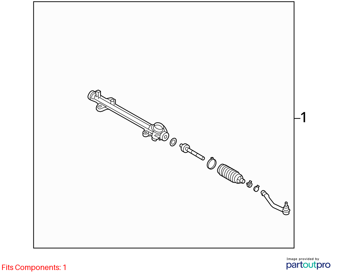 Used Rack and Pinion Assembly fits: 2020 Hyundai Santa fe power rack and pinion