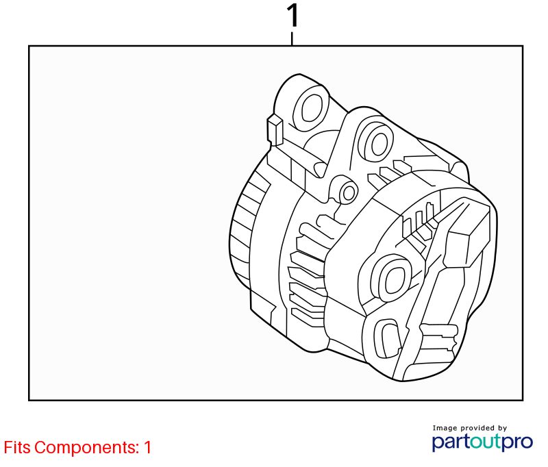 Used Alternator fits: 2015 Kia Optima VIN C 8th digit Grade A