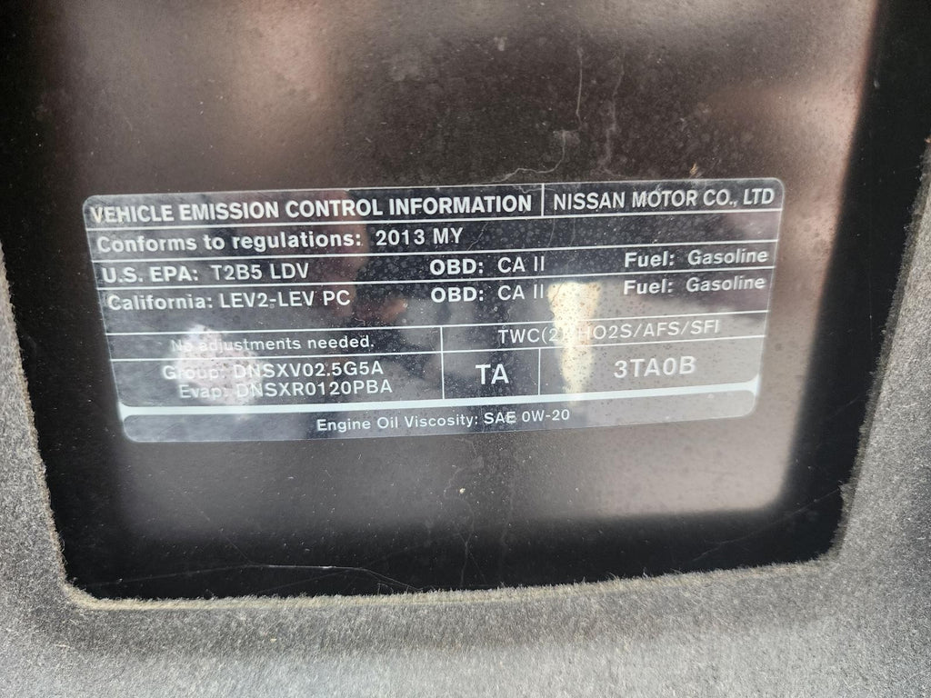Used Alternator fits: 2013 Nissan Altima 2.5L 4 cylinder Sdn Grade C