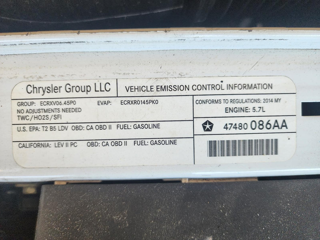 Used Rear Right Ind Rr Suspension Assembly fits: 2014 Dodge Challenger R/T w/o c