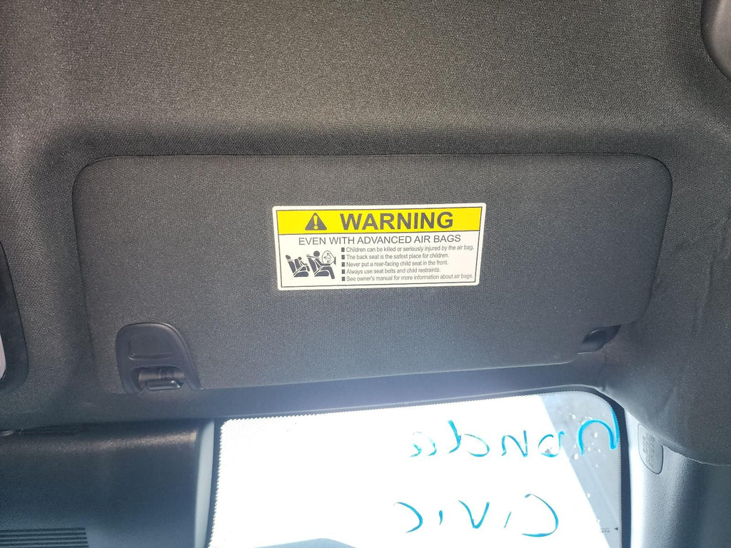 Used Right Sun Visor fits: 2019 Honda Civic w/o illumination Right Grade A