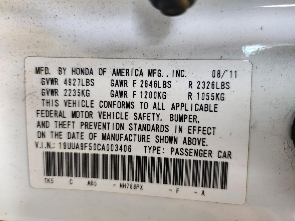 Used Starter Motor fits: 2012 Acura Tl AT Grade C