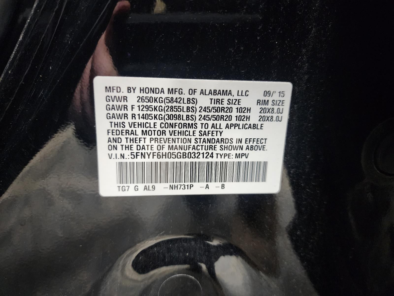 Used A/C Compressor fits: 2016 Honda Pilot  Grade A