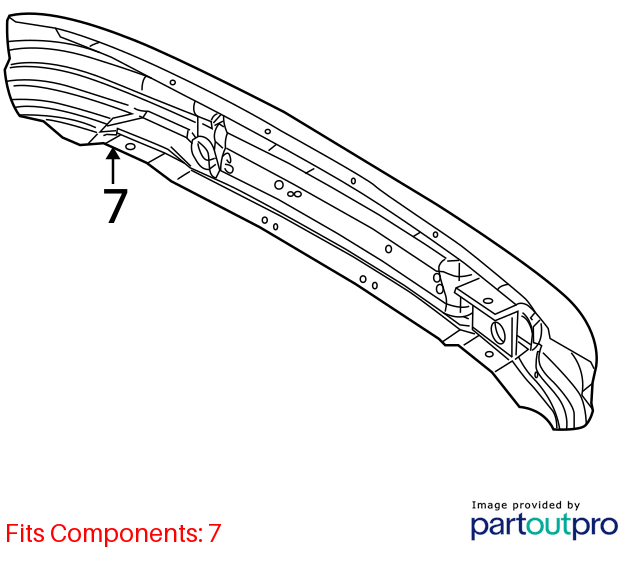 Used Rear Bumper Reinforcement Rear fits: 1996 Bmw Z3 2.8 Rear Grade A