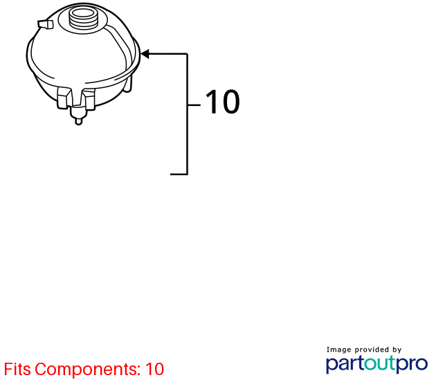 Used Engine Coolant Reservoir fits: 2013 Bmw X3  Grade A