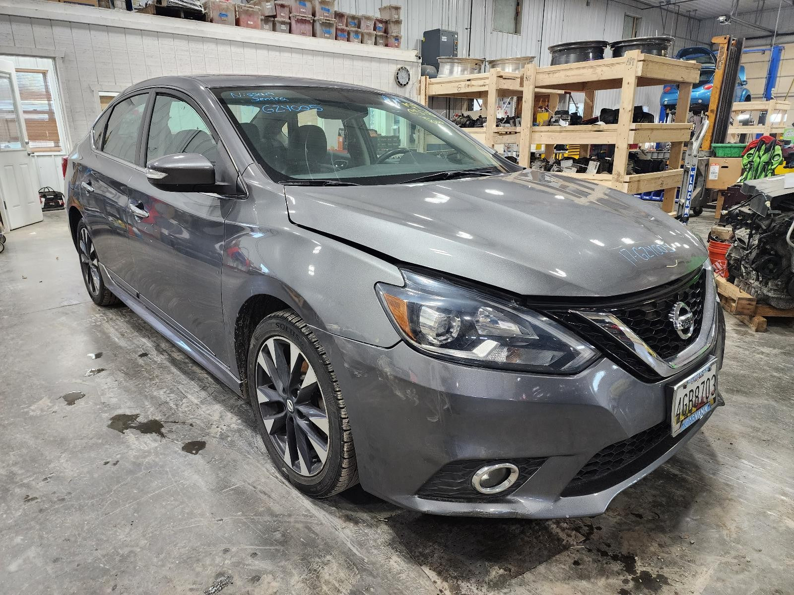 Used Rear Bumper Assembly Rear fits: 2017 Nissan Sentra S Rear Grade A