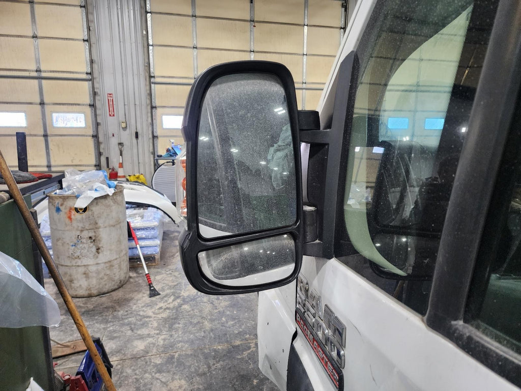Used Left Door Mirror fits: 2019 Ram Promaster 2500 van narrow housing 9``x15``