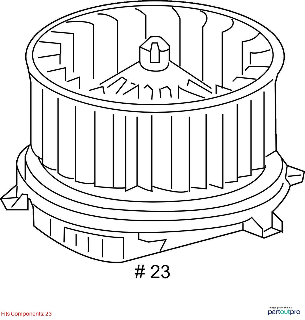 Used HVAC Blower Motor fits: 2017 Chevrolet Impala  Grade A