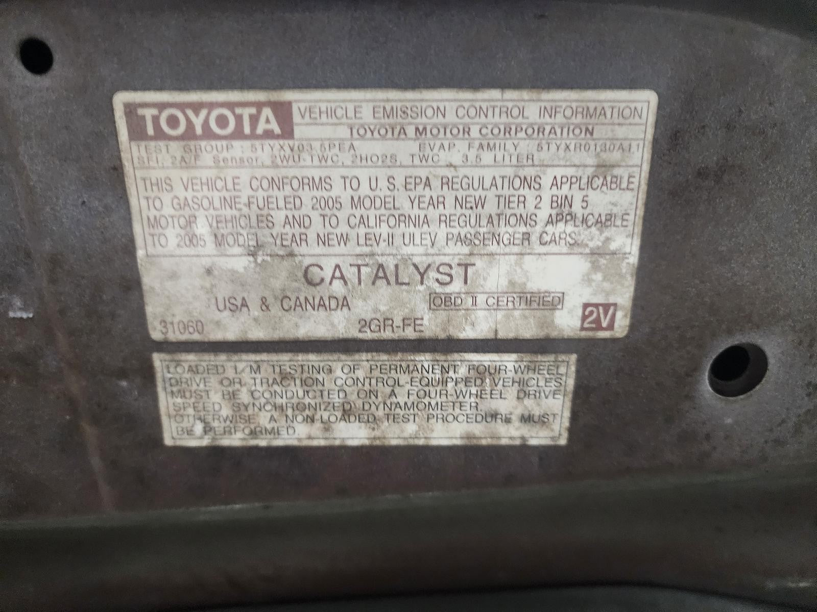 Used Alternator fits: 2005 Toyota Avalon 100 amp Grade A