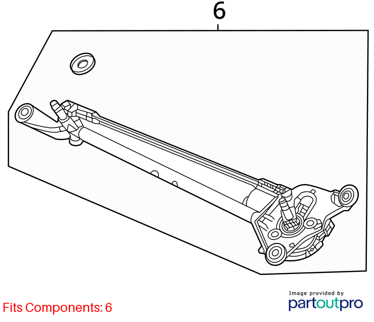 Used Windshield Wiper Motor fits: 2025 Honda Civic  Grade A