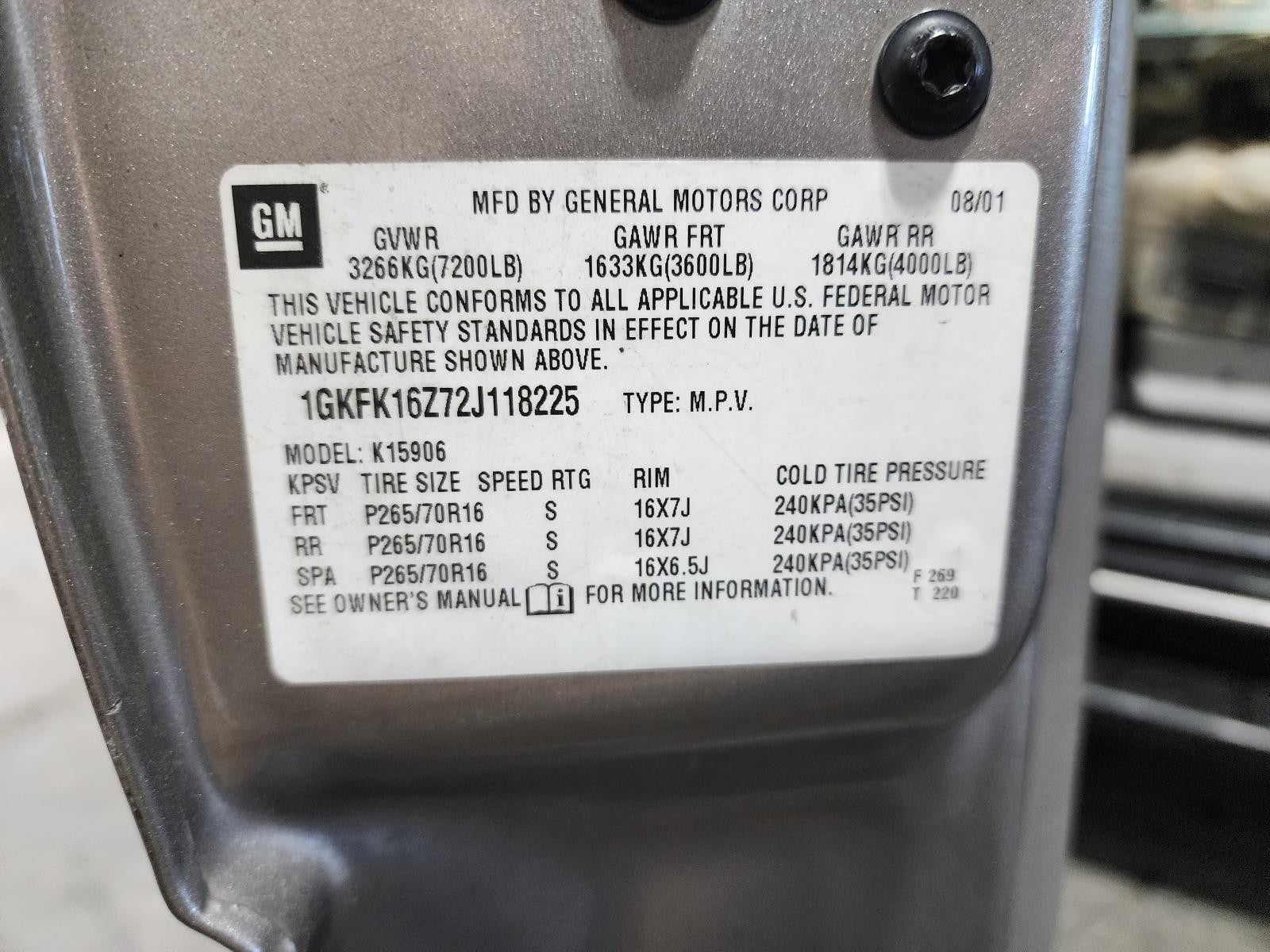 Used Steering Column fits: 2002 Gmc Yukon xl 1500 Column Shift exc. Denali Grade