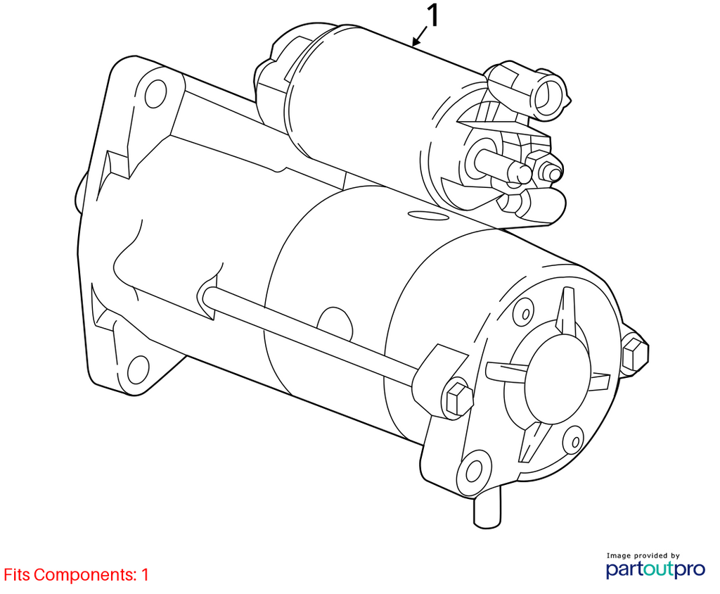 Used Starter Motor fits: 2022 Chevrolet Trax  Grade A