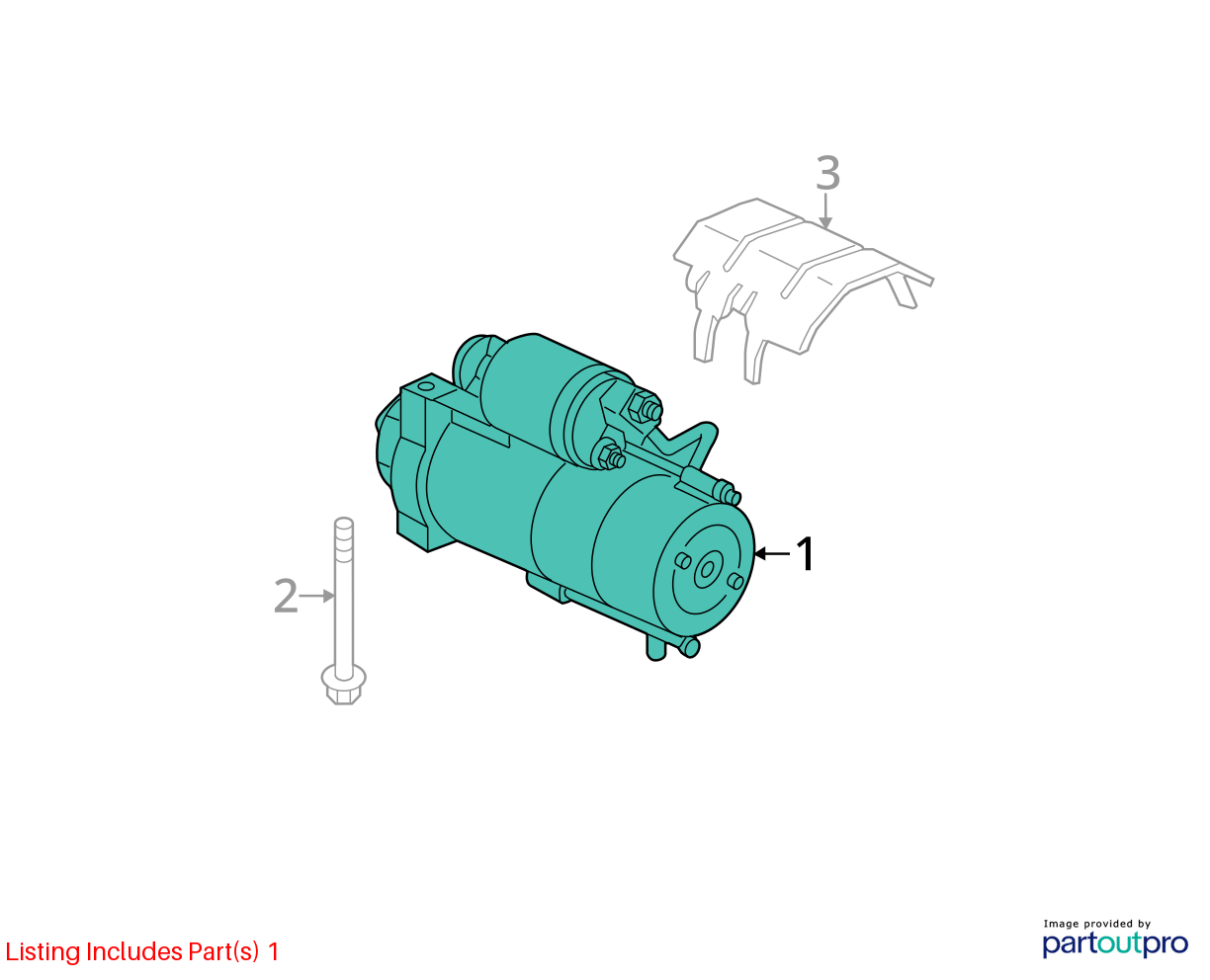 Used Starter Motor fits: 2016 Chevrolet Silverado 2500 pickup 6.6 Grade B