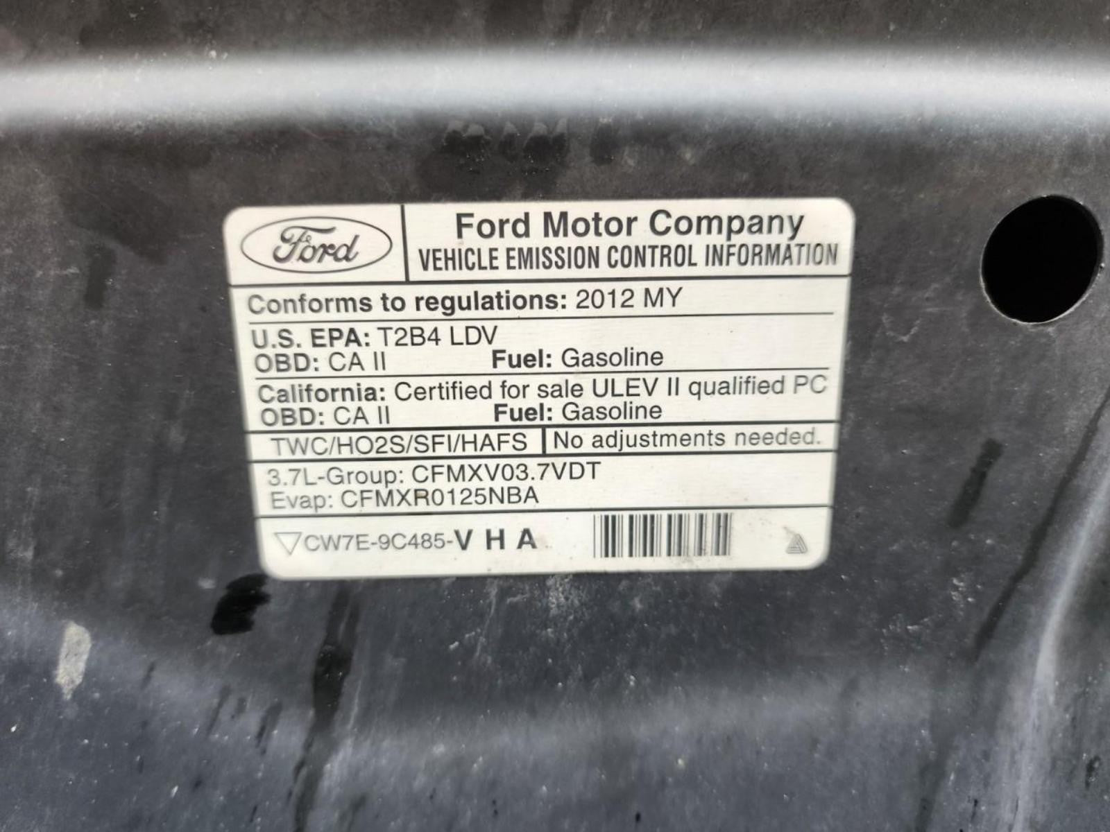 FORD MUSTANG Engine 3.7L (VIN M, 8th digit) 11 12 13 14