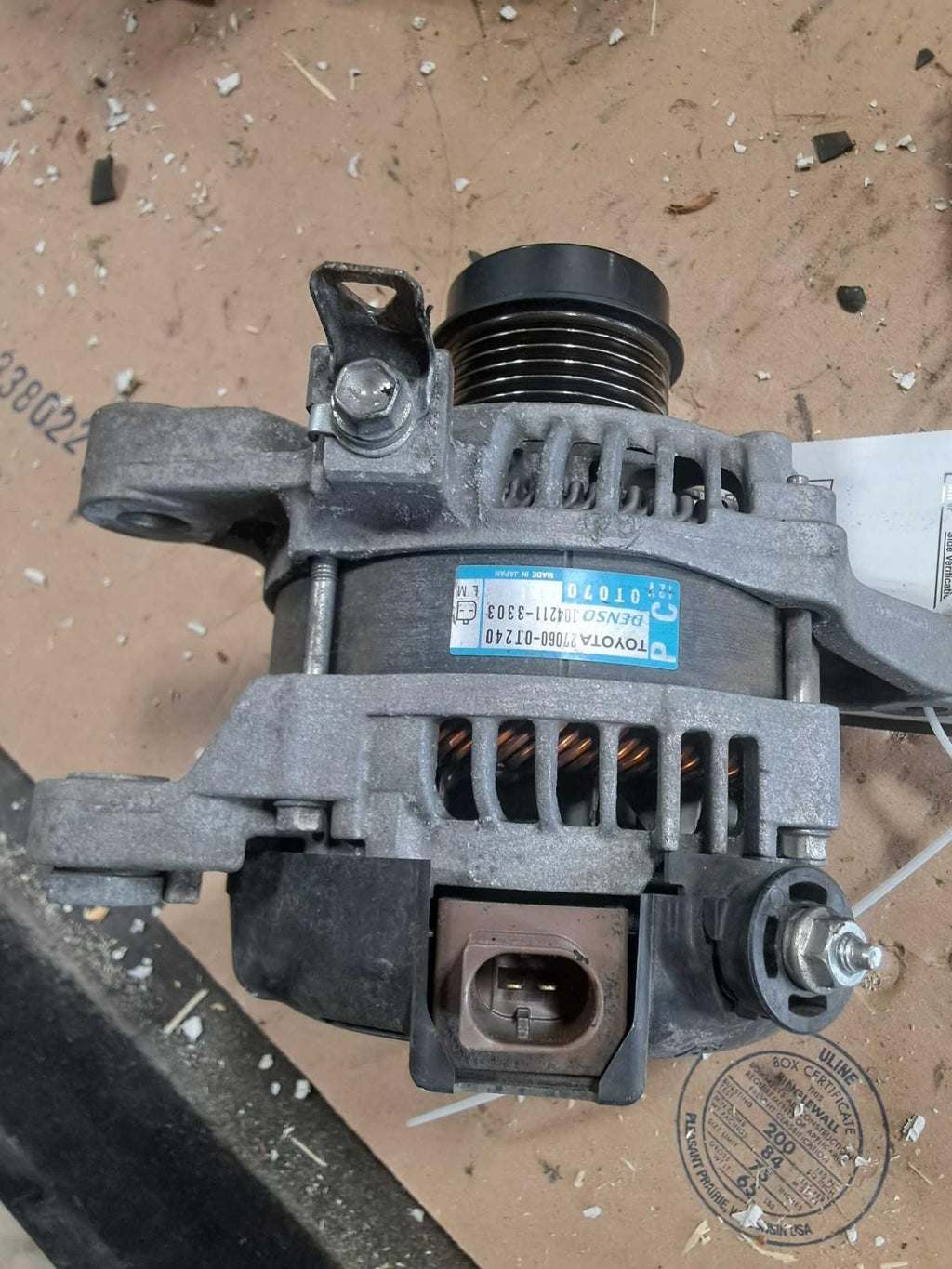 Used Alternator fits: 2017 Toyota Corolla 1.8L 100A ID 27060-0T240 Grade A