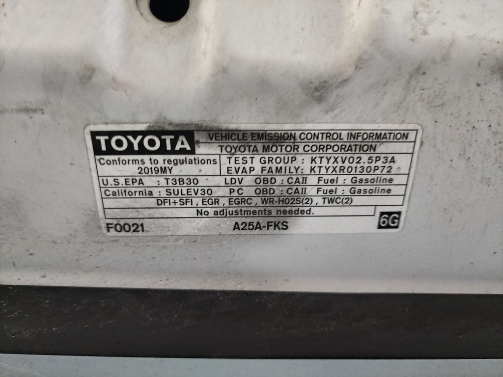 Used Right Sun Visor fits: 2019 Toyota Camry w/panoramic roof Right Grade A