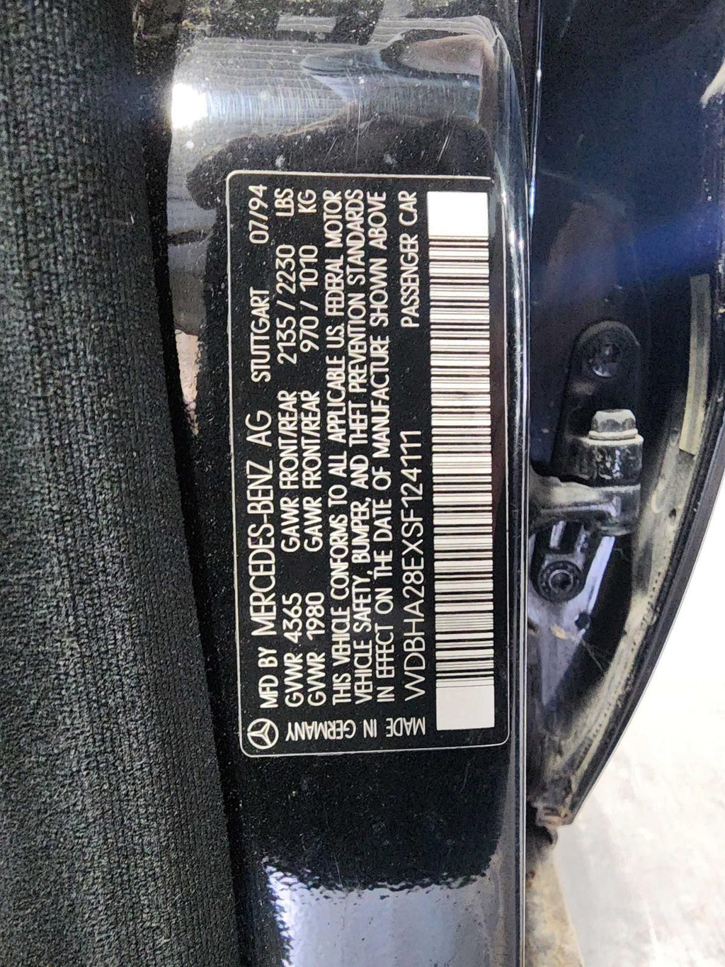 Used A/C Compressor fits: 1995 Mercedes-benz Mercedes c-class 202 Type C220 Grad
