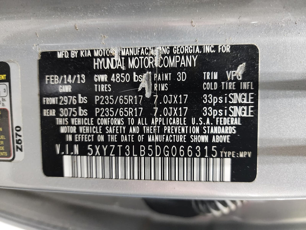 Used Speedometer Gauge fits: 2013 Hyundai Santa fe cluster SWB Sport US market M