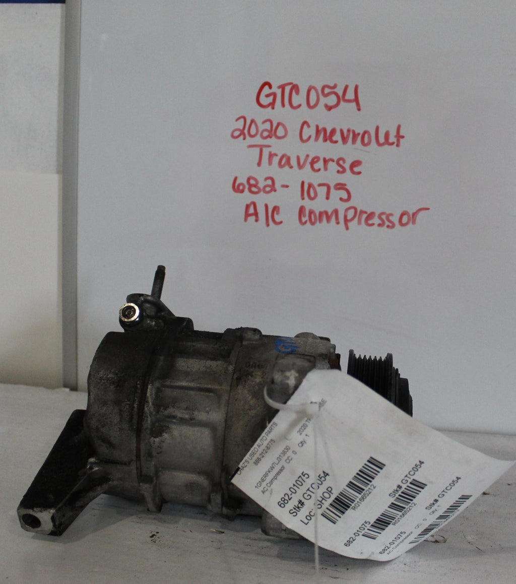 Used A/C Compressor fits: 2020 Chevrolet Traverse  Grade A