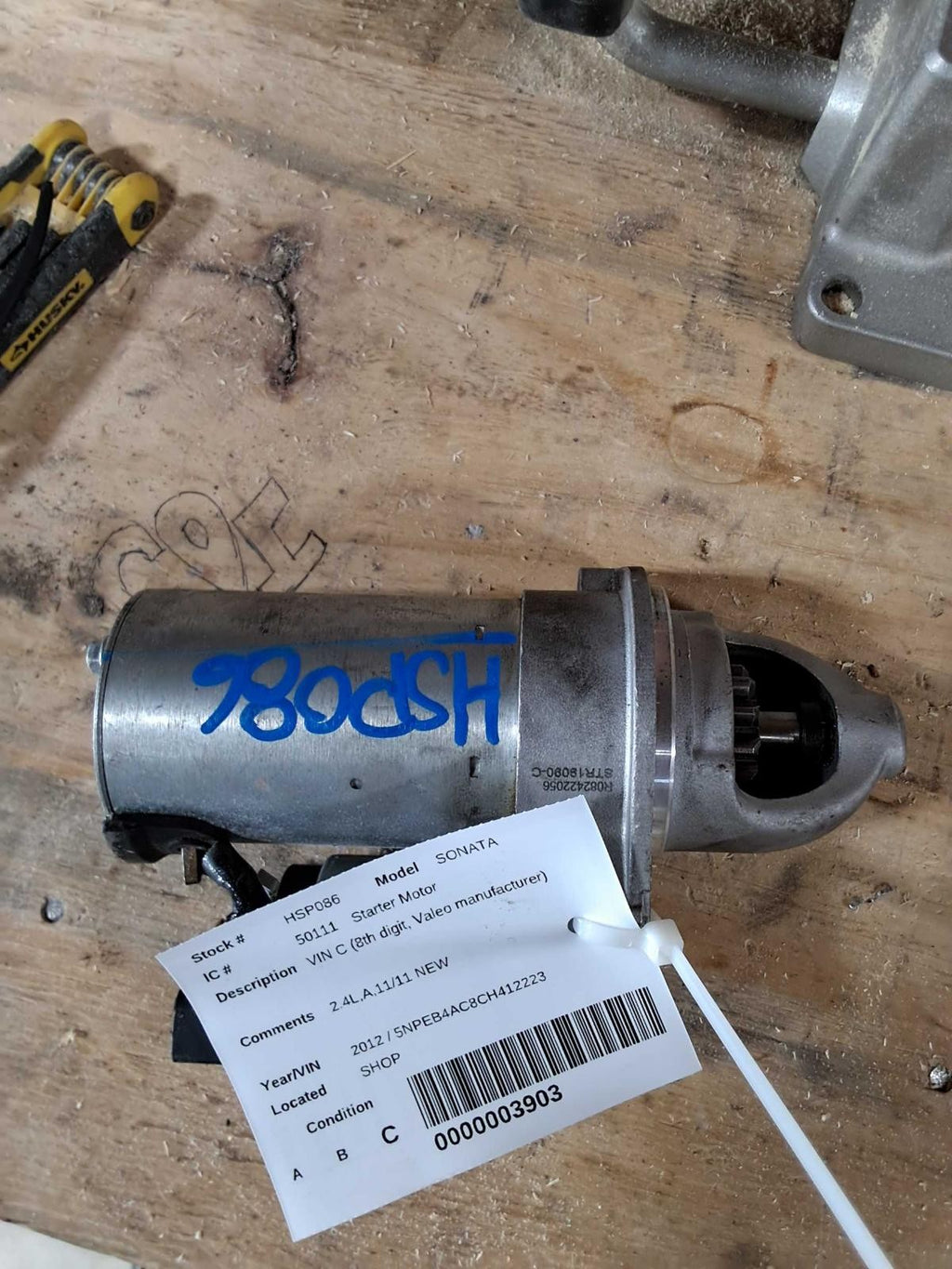 Used Starter Motor fits: 2012 Hyundai Sonata 2.4 Grade C