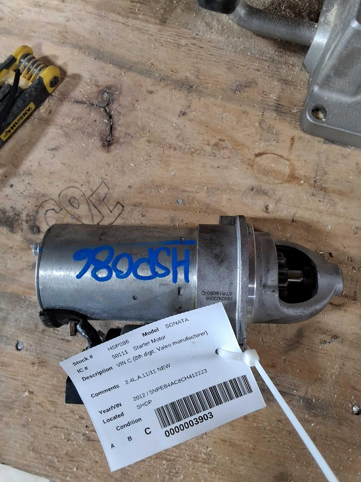 Used Starter Motor fits: 2012 Hyundai Sonata 2.4 Grade C