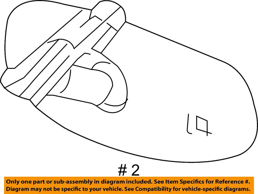 2010-2016 CADILLAC SRX REAR VIEW MIRROR OEM 13503843