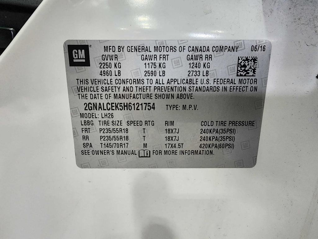 Used Engine Coolant Reservoir fits: 2017 Chevrolet Equinox  Grade A