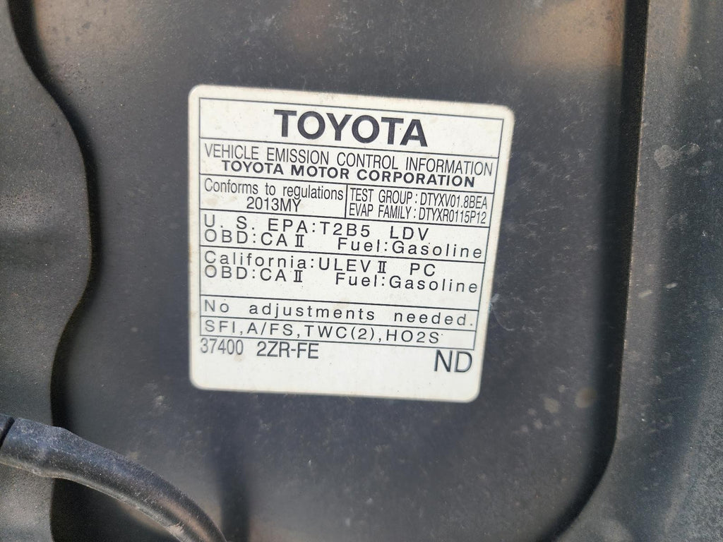 Used Front Bumper Reinforcement Front fits: 2013 Toyota Corolla Front Grade A