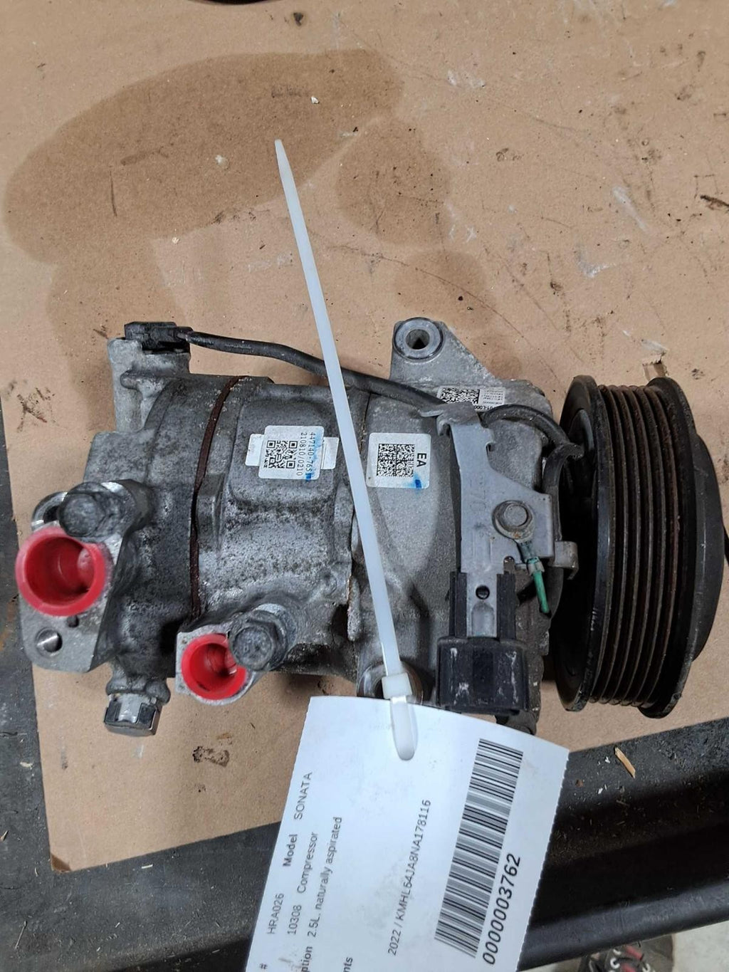 Used A/C Compressor fits: 2022 Hyundai Sonata US built Grade C