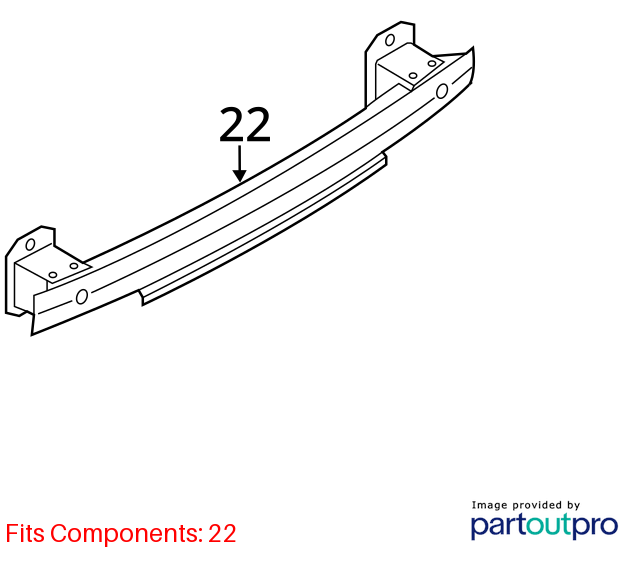 Used Rear Bumper Reinforcement Rear fits: 2013 Bmw X3 Rear Grade A