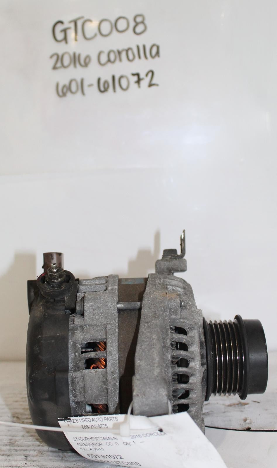 Used Alternator fits: 2016 Toyota Corolla 1.8L 100A ID 27060-0T240 Grade A