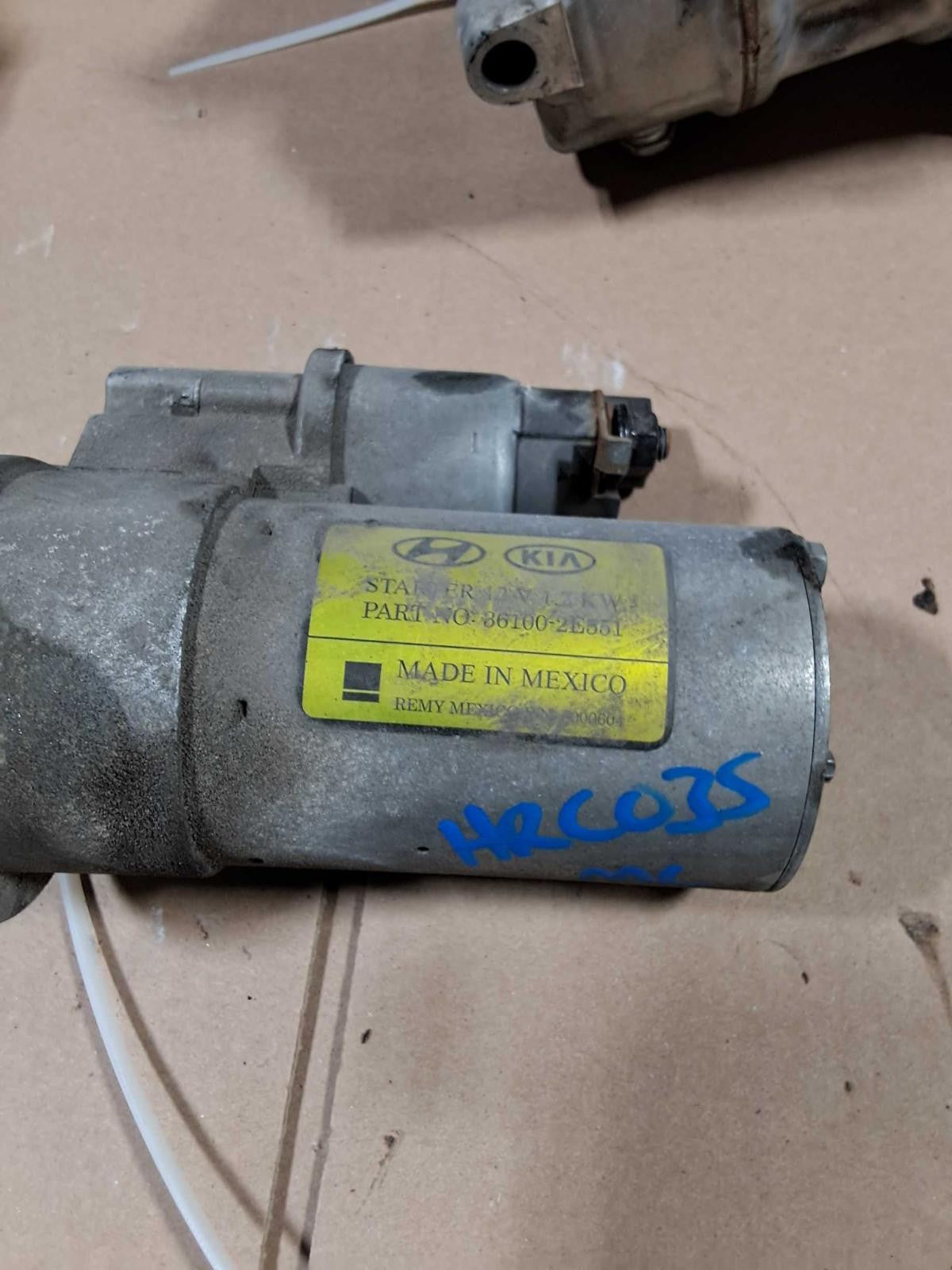 Used Starter Motor fits: 2018 Hyundai Elantra US built 2.0L ID 361002E551 Grade