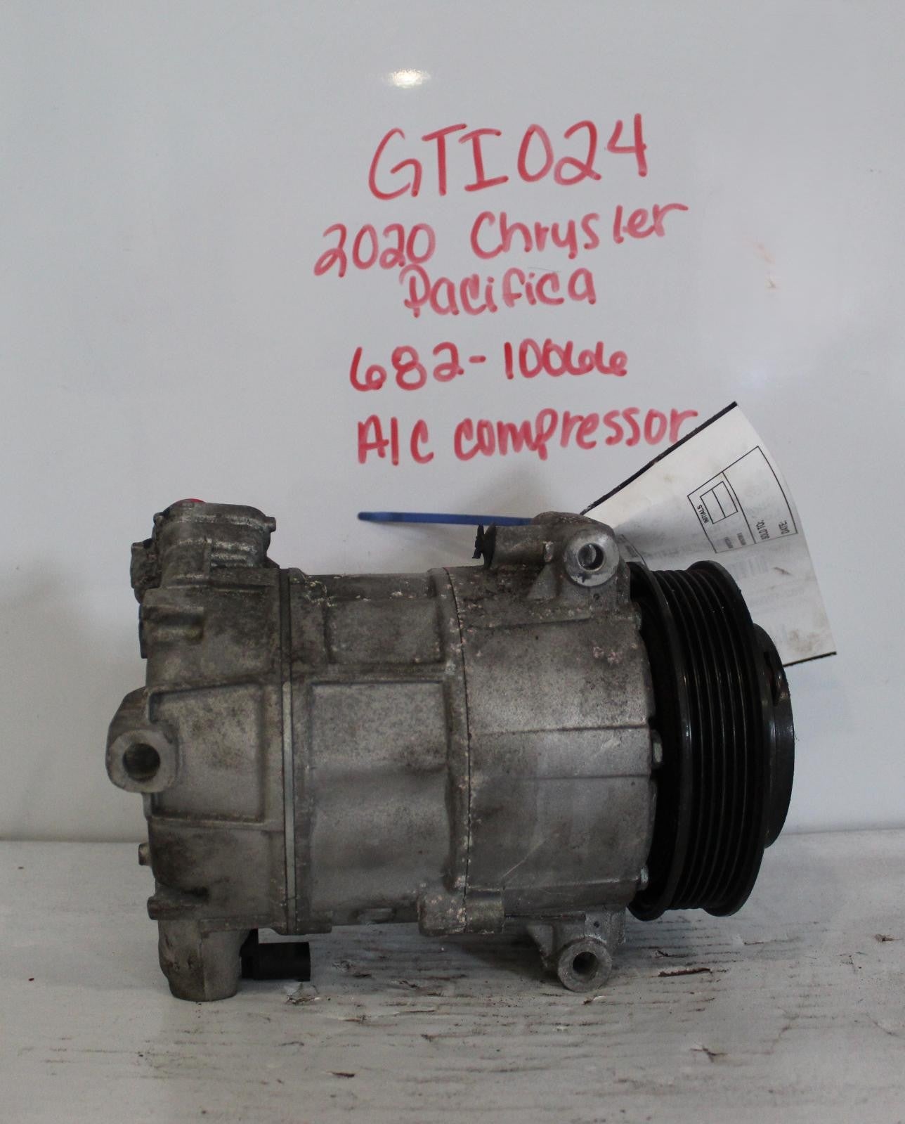 Used A/C Compressor fits: 2020 Chrysler Pacifica w/rear AC Grade B