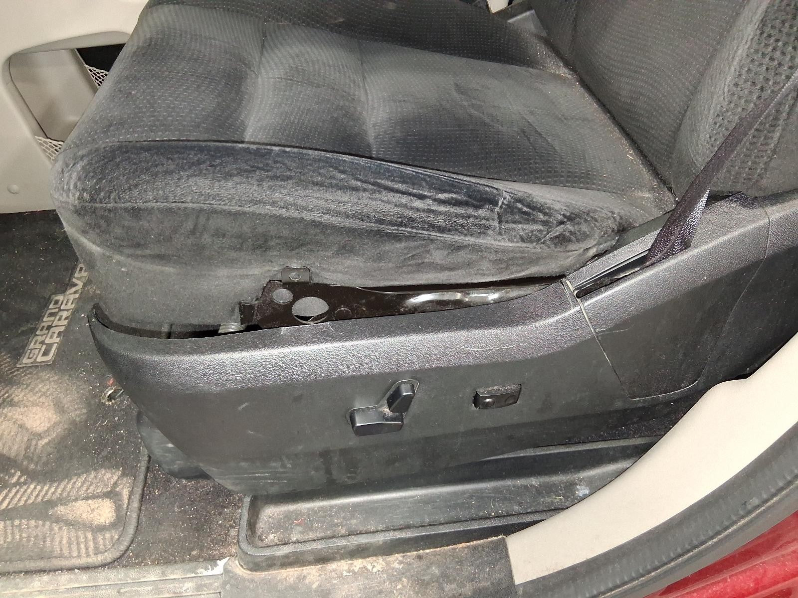 Used Front Left Seat Front fits: 2014 Dodge Caravan bucket with air bag manual c