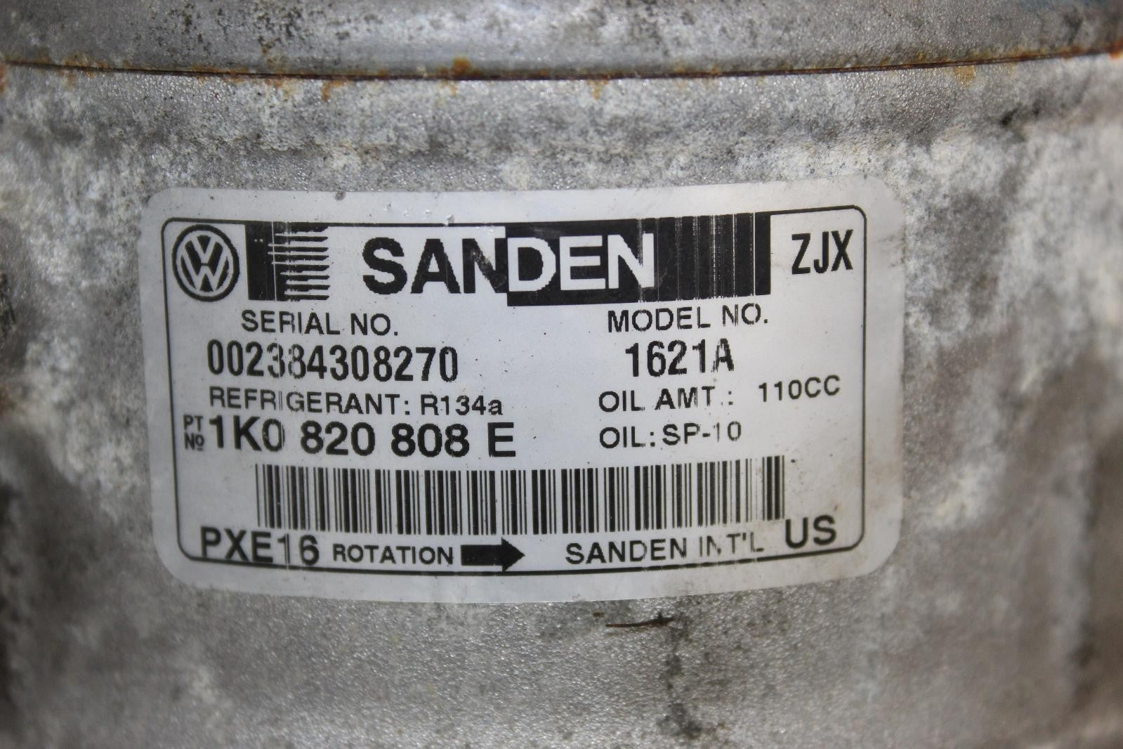 VOLKSWAGEN PASSAT Compressor 2.5L 13 14