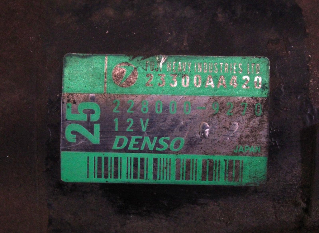 SUBARU IMPREZA Starter Motor (2.5L), MT, w/Turbo 06 07