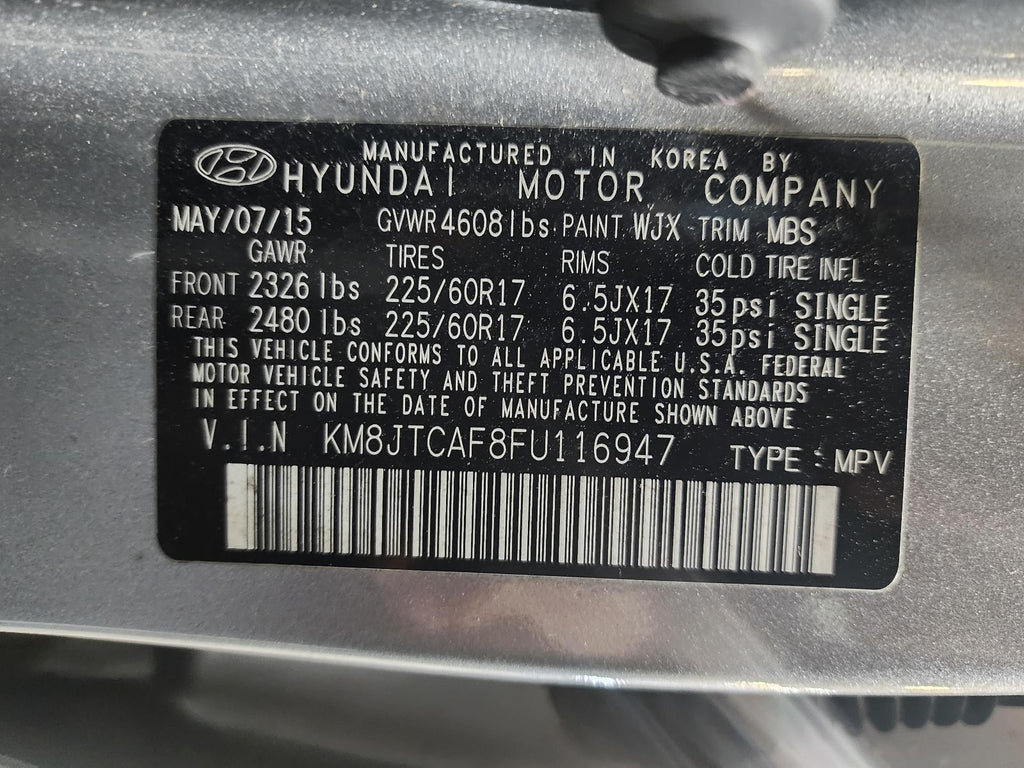 Used Engine Coolant Reservoir fits: 2015 Hyundai Tucson  Grade A