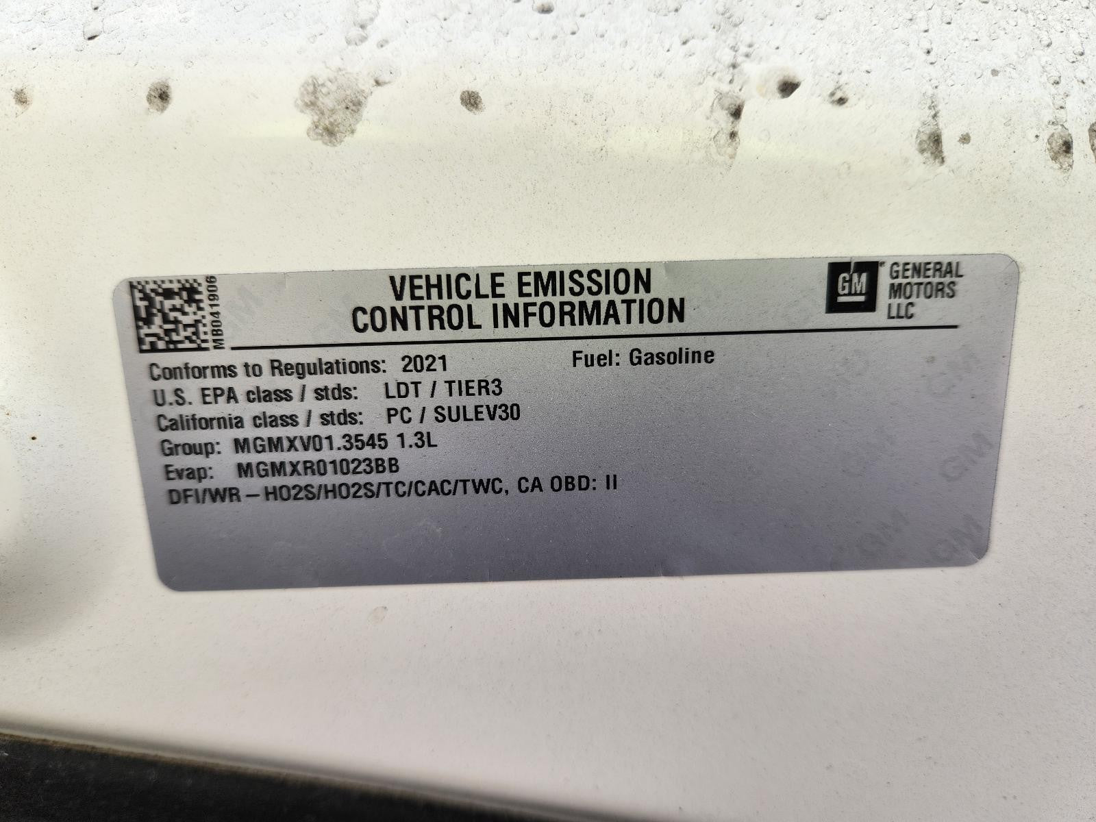 Used Engine Complete Assembly fits: 2021 Chevrolet Trailblazer 1.3L VIN L 8th di