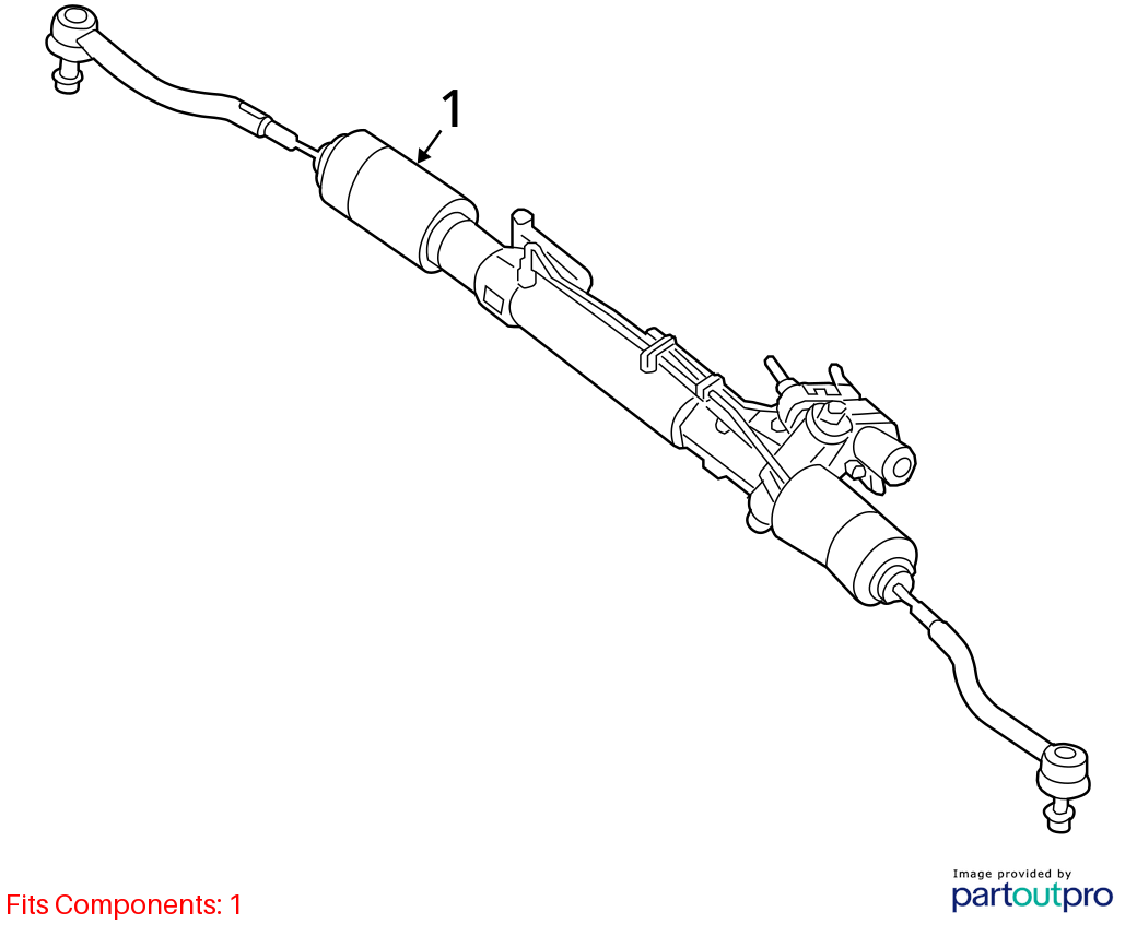 Used Rack and Pinion Assembly fits: 2019 Infiniti QX60 Power Steering electronic
