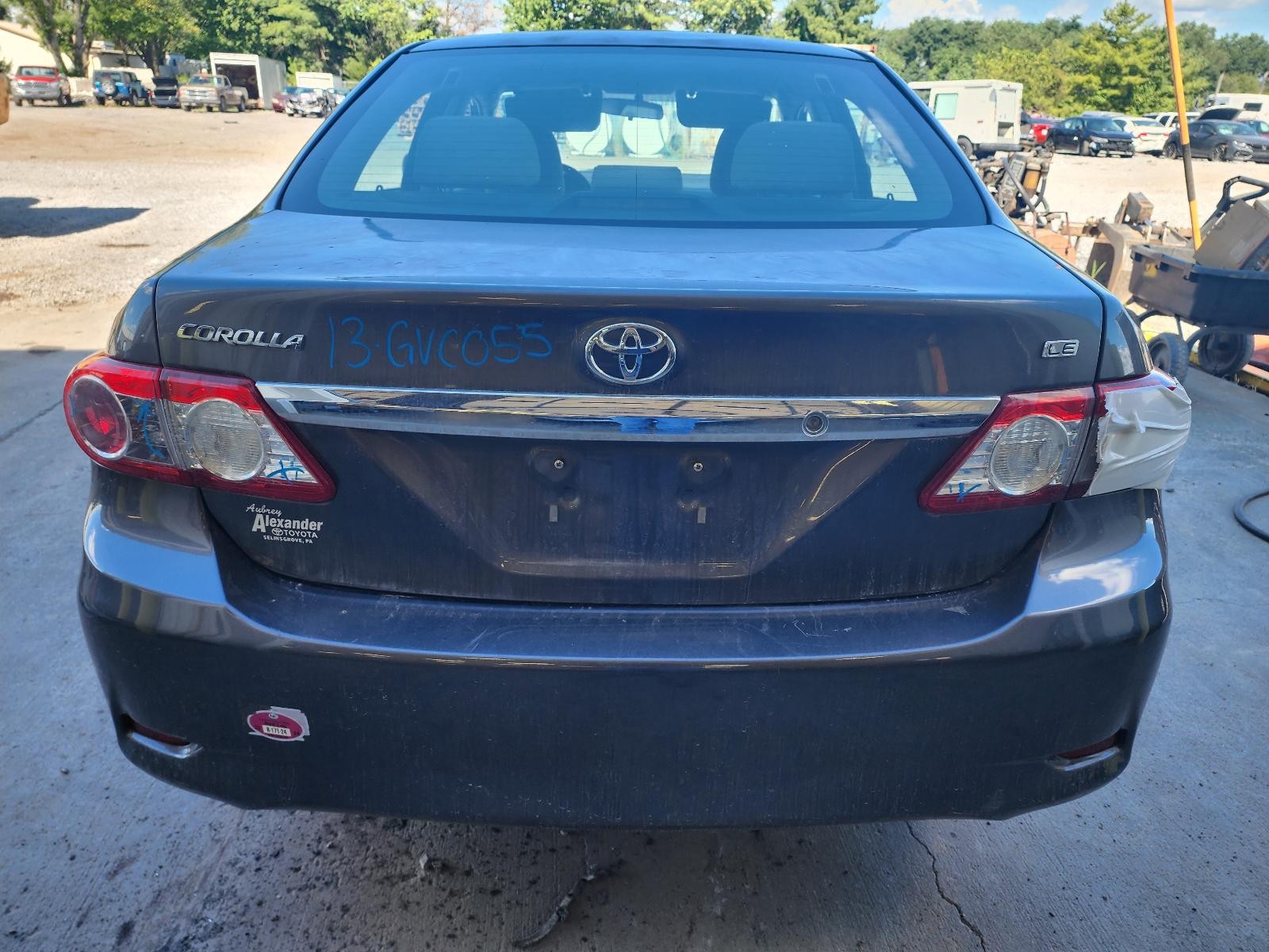 Used Rear Bumper Reinforcement Rear fits: 2013 Toyota Corolla Rear Grade A