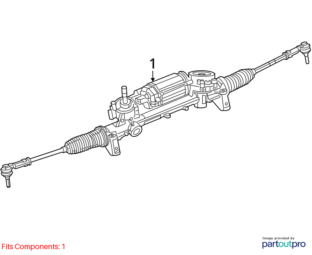 Used Rack and Pinion Assembly fits: 2015 Chrysler 200 Power Rack and Pinion Grad
