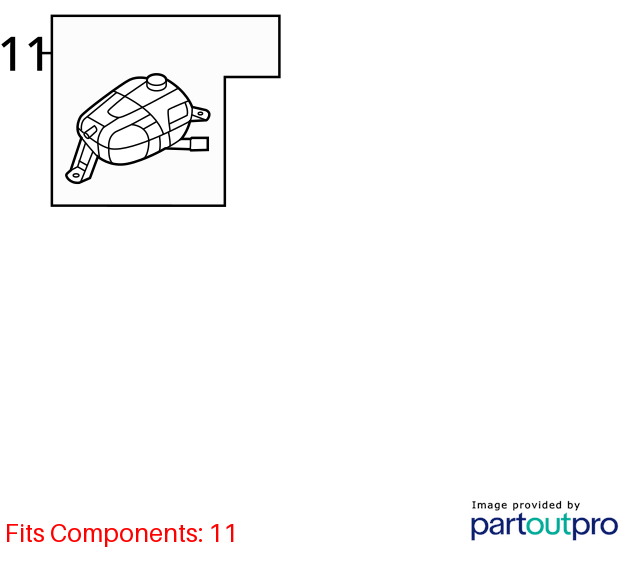 Used Engine Coolant Reservoir fits: 2021 Hyundai Sonata 2.5 Grade A