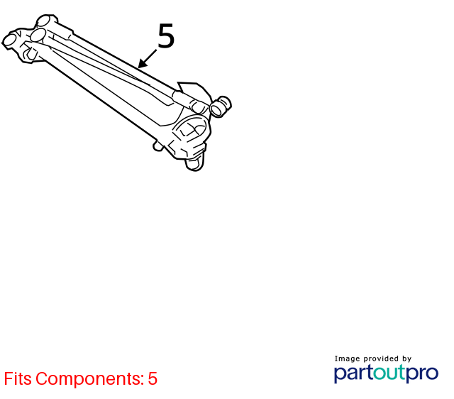 Used Windshield Wiper Linkage fits: 2012 Toyota Rav4  Grade A